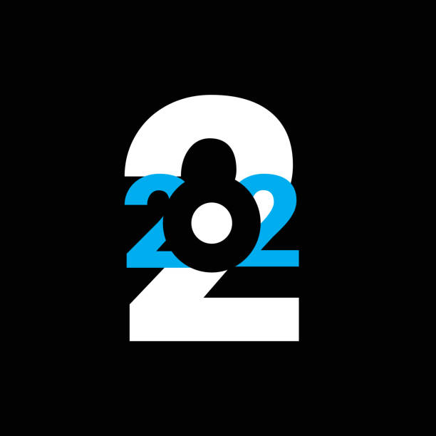 Happy New Year 2022 poster concept logo design Happy New Year 2022 poster concept logo design. 2022 typography logo template for season celebration and decoration new years eve new york stock illustrations