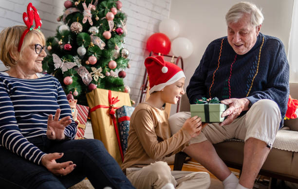 istock Christmas with grandparents 1344811672