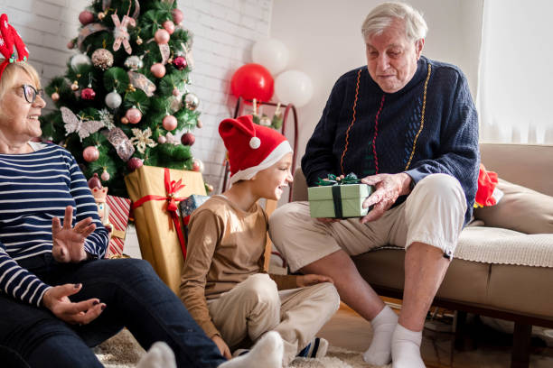 istock Christmas with grandparents 1344811873