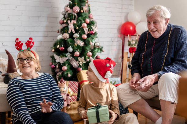 istock Christmas with grandparents 1344811899
