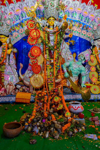 istock Durga Puja festival, Howrah, West Bengal, India 1344812966