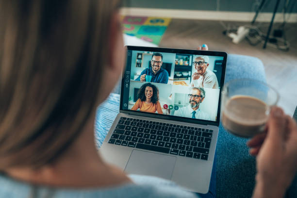 istock Business team in video conference 1344817850