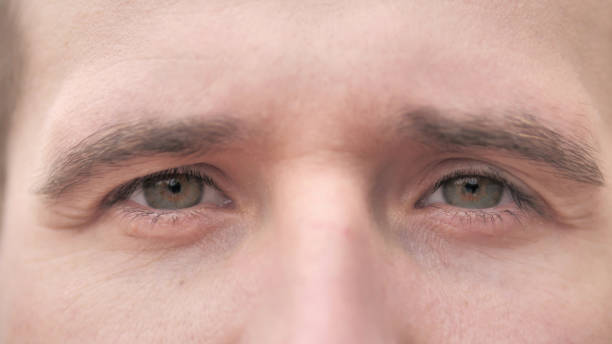 istock Blinking Eyes of Beard Casual Man 1344819412