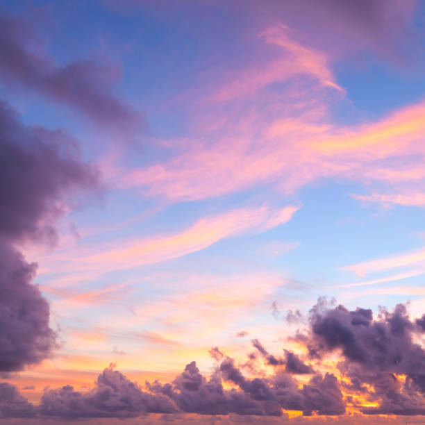 istock Colorful clouds on a summer morning, square 1344821298
