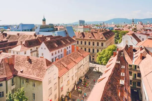 It’s the capital city of the southern Austrian province of Styria. At its heart is Hauptplatz, the medieval old town’s main square which blends Renaissance and baroque architecture.