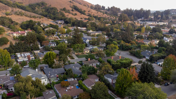 istock Aerial Neighborhood View 1344824360
