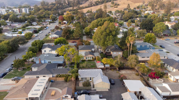 istock Aerial Neighborhood View 1344824378
