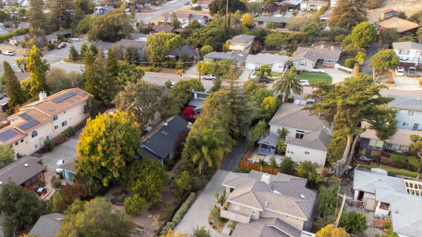 istock Aerial Neighborhood View 1344824484