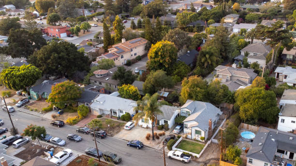 istock Aerial Neighborhood View 1344824489