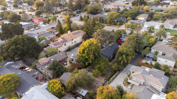 istock Aerial Neighborhood View 1344824518
