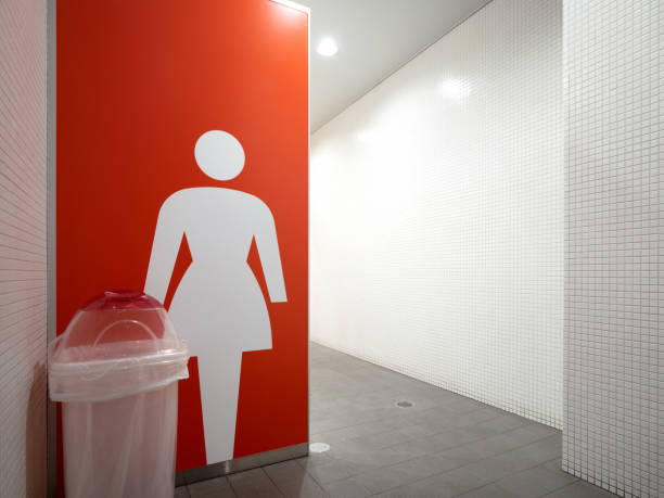 istock Public toilets in commercial buildings 1344834458