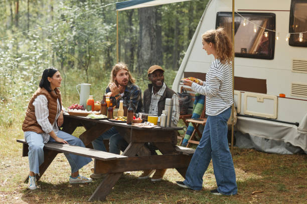 istock Young People Enjoying Picnic Outdoors 1344837108