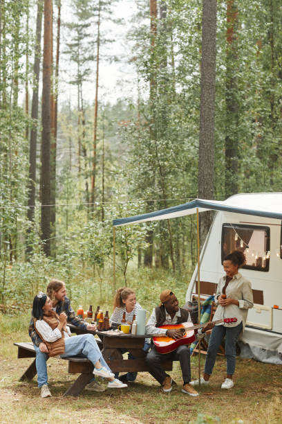 istock Young People Camping in Autumn 1344837114