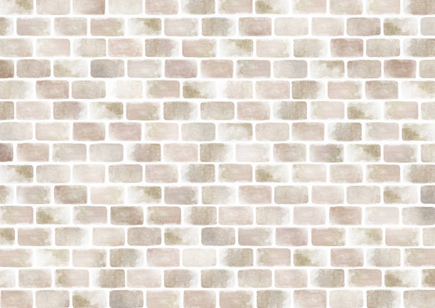акварельный кирпич фон серый - paving stone stone brick wall stock illustrations