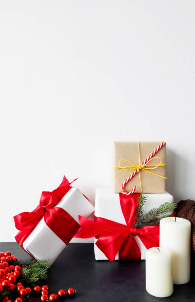 istock christmas gift festive decoration box candle white 1344850784