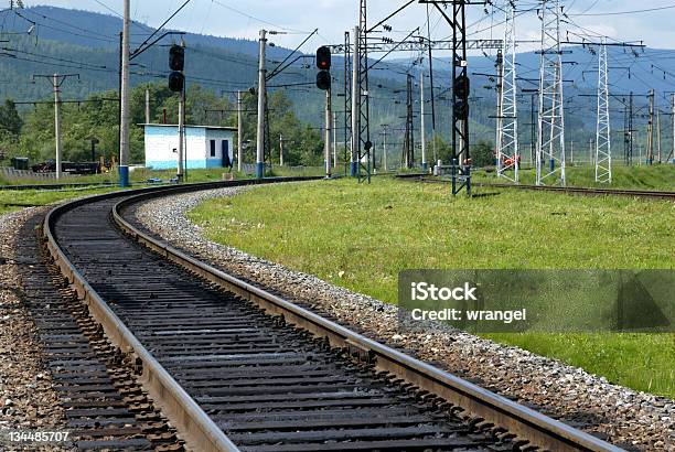 Foto de Ferrovia Transsiberiana e mais fotos de stock de Atração de Parque de Diversão - Atração de Parque de Diversão, Aço, Bandeira