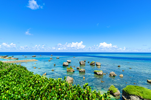 Natural scenery of Miyakojima, Okinawa.