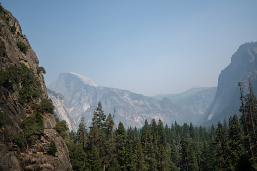 Half dome from Yosemite Valley