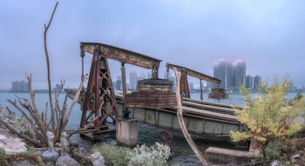 istock Detroit, Michigan - Skyline at Dawn 1344864389