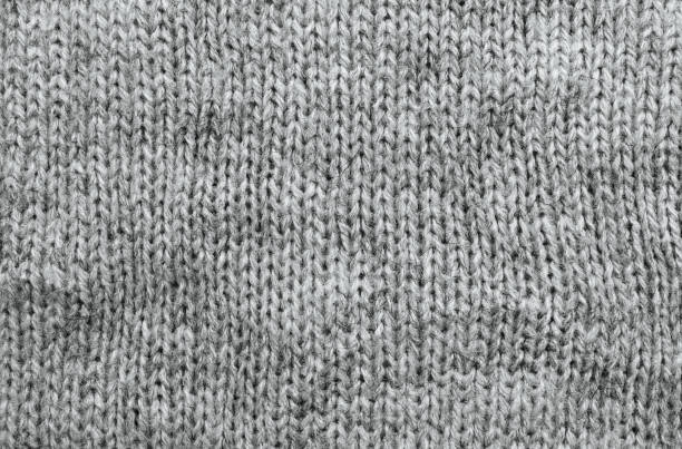 istock Closeup of knitted pattern from winter sweater. 1344865215