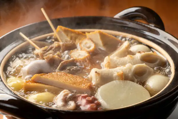 Oden. A classic hot pot dish in winter in Japan.