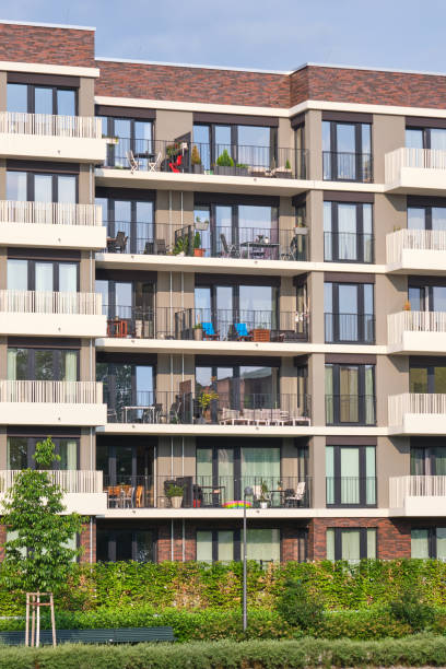 istock Facade of a modern apartment building 1344869094