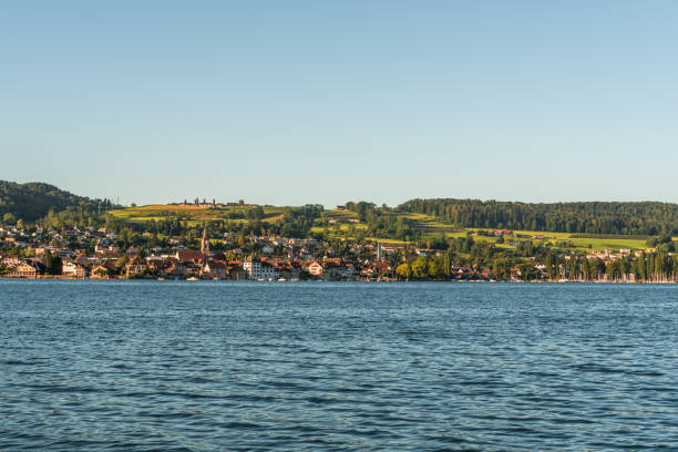 widok na steckborn nad jeziorem bodeńskim - thurgau zdjęcia i obrazy z banku zdjęć