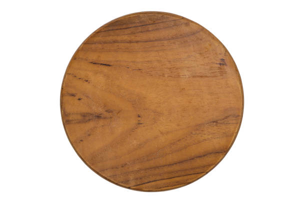 istock wooden chopping Board isolated on white background with clipping path. 1344876276