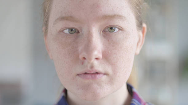 istock Close Up of Young Woman's face 1344882508