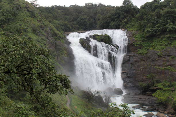 istock Mallalli Falls, Somvarpet,Kodagu District, Karnataka, India. Kumaradhara River is the main watercourse for this waterfall. 1344887710