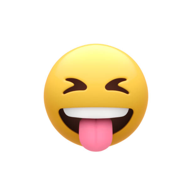 Smiley Face with Sticking out Tongue stock photo