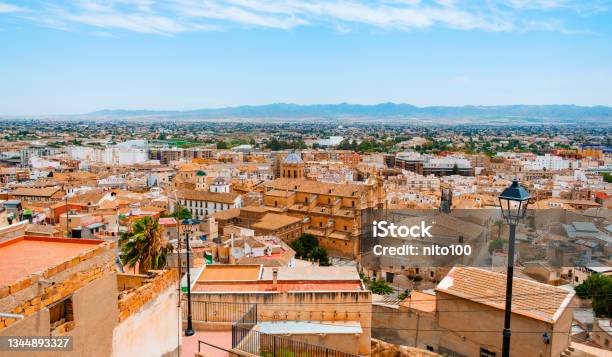 Aerial View Over The Old Town Of Lorca Spain Stock Photo - Download Image Now - Murcia, Lorca, Murcia Province