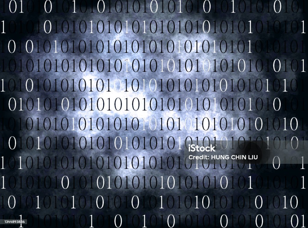Binary Computer Code Background Gradient 01 Numbers Pattern Data And ...