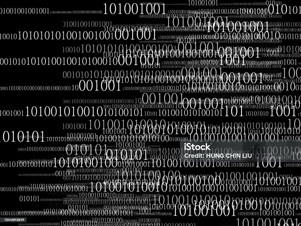 Binary Computer Code Background Gradient 01 Numbers Pattern Data And ...