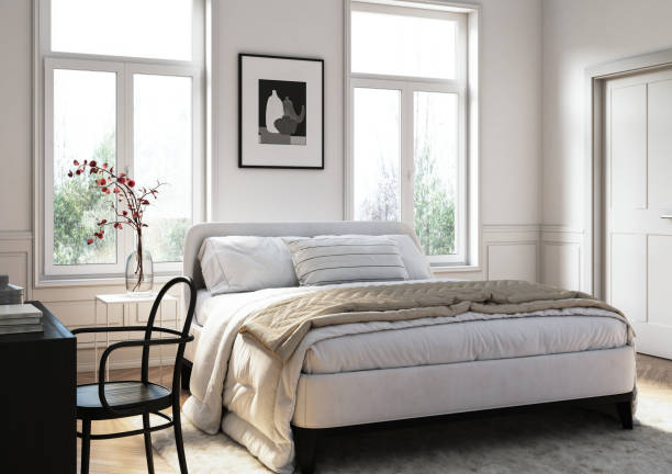 istock Beautiful bedroom interior - stock photo 1344896173