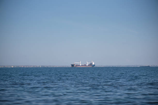 istock Ship in the sea 1344897260