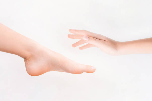 istock Pedicure and depilation concept. 1344900594