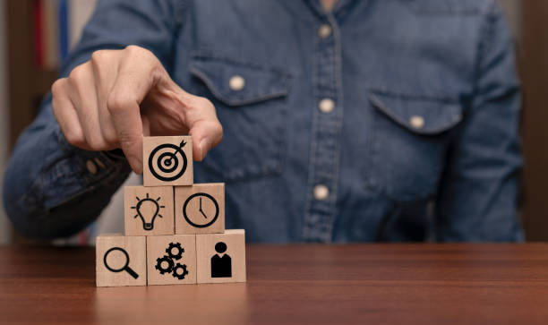 istock Business people choose target for good business 1344902527