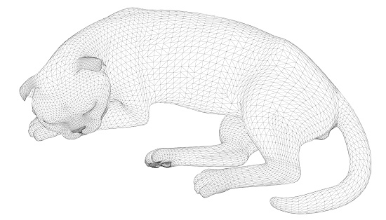 Wireframe Of A Sleeping Cat From Black Lines Isolated On A White Background 3d Vector Illustration Stock Illustration - Download Image Now - iStock Wireframe Of A Sleeping Cat From Black Lines Isolated On A White Background 3d Vector Illustration Stock Illustration - Download Image Now - iStock