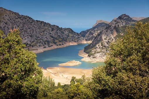 Gorg Blau Reservoir providing drinking water to Palma de Mallorca.