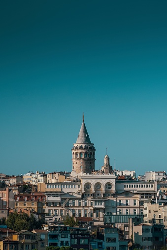 The Galata Tower (Turkish: Galata Kulesi), or with the current official name Galata Kulesi Museum (Turkish: Galata Kulesi Müzesi), is a tower in the Beyoğlu district of Istanbul, Turkey. It is named after the quarter in which it's located, Galata. Built as a watchtower at the highest point of the Walls of Galata, the tower is now an exhibition space and museum, and one of the symbols of Beyoğlu and Istanbul.