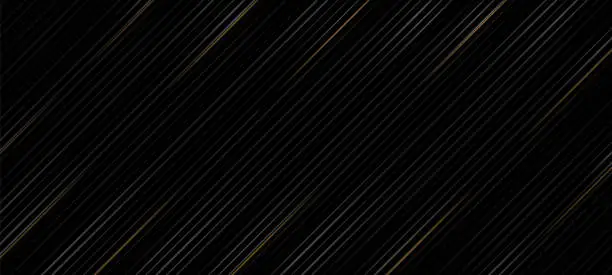 Vector illustration of Dark black vector line striped background