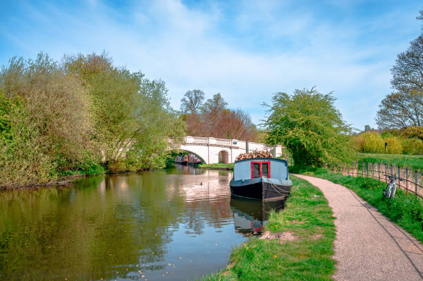 istock River Gade (Grand Union Canal), Cassiobury park, Watford, England. 1344912186