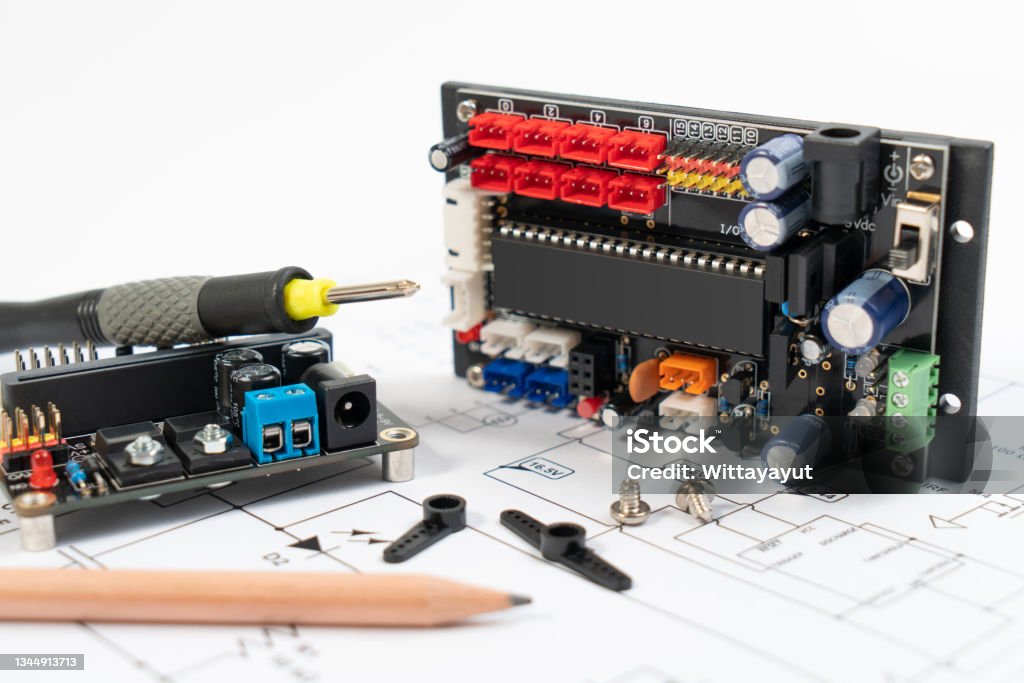 Building Microcontrollers Diy Microcontroller Board Or Iot Microcontroller Board For Creating ...