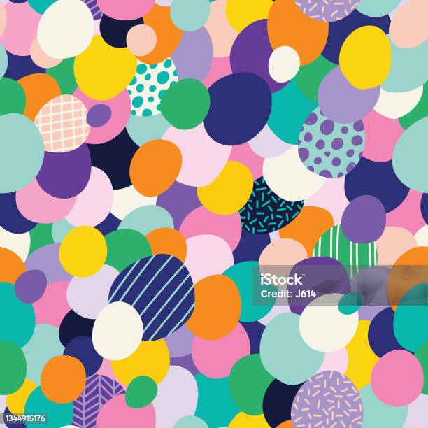 Primary Color Pattern Collage Seamless Colorful Collage Pattern Stock Illustration - Download Image ...