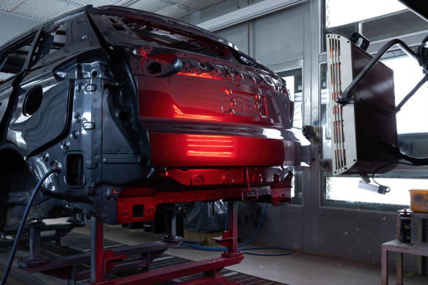istock painting booth in a modern high-tech enterprise 1344916009