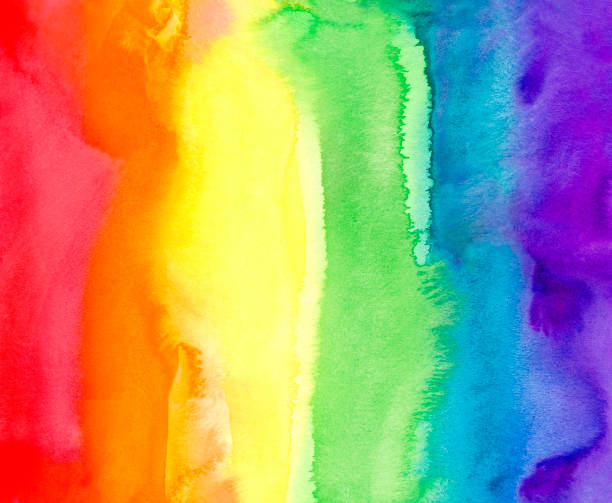 istock watercolor painted rainbow background. bright smooth transitions to colors. LGBT flag brush stroke. Human rights and tolerance. Support for LGBTQ. 