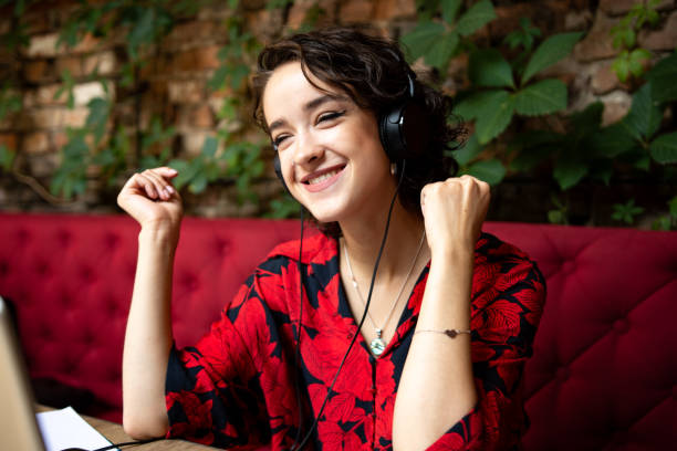 istock beautiful young woman relaxing at her office 1344928579