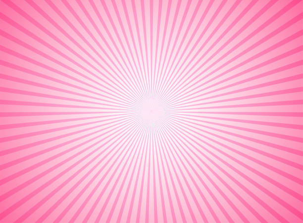 ilustrações de stock, clip art, desenhos animados e ícones de sunlight horizontal background. pink and white color burst background. vector illustration. - exploding glowing heat placard