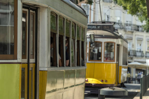 istock Lisbon Cable Car traditional trolley 1344938668